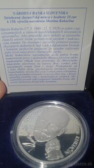 10€ k 150. výročiu narodenia Martina Kukučina