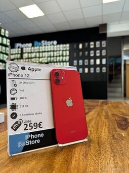 ZÁRUKA 1 ROK |  iPhone 12 128 GB Red