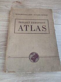 Školský zemepisný atlas, rok 1955, cena 15 eur - 1