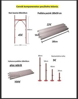 Fasadne lešenie široke