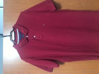 TOMMY HILFIGER originál Red pánske polotricko XL