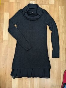 Mini šaty s organzou - 1