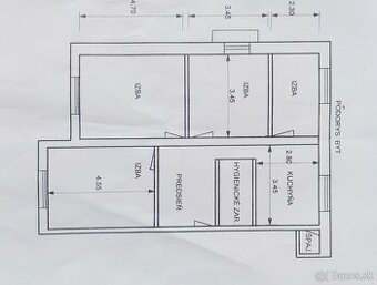 4 izbový byt s balkónom, /81m2/, Žilina - Vlčince III