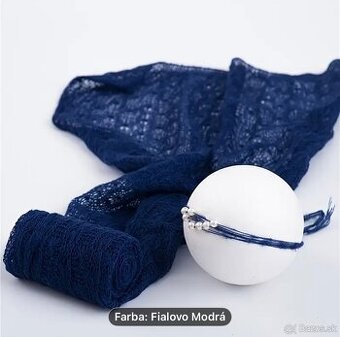 Newborn fotenie - fialovo-modrý set