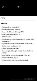 Detska drevena postielka nastavitelna - 1