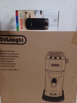 Predám nový  kávovar Delonghi a mlynček na kávu Bosh