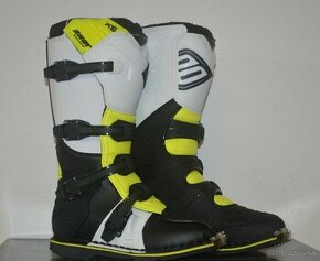 topánky boty shot žlto biele pre motocross