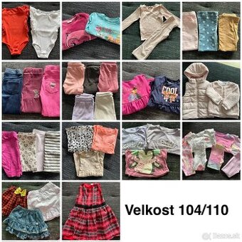 Velky balik oblecenia velkost 104 dievca