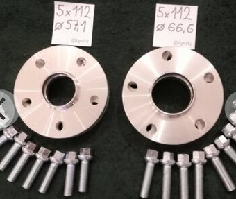 Predám Rozsirovacie podlozky duralové 5x112 aj 5x120