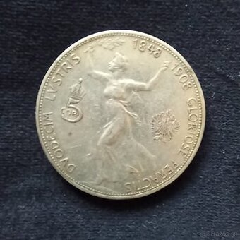 Strieborná 5 korona Františka Jozefa I. 1848