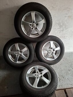 Alu disky 5x114,3 r16 zimne pneu 215/65r16 Bridgestone