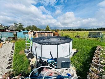 Predám bazén s príslušenstvom,tepelne čerpadlo,filtrácia…