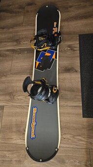 Snowboard Rossignol 149cm, viazanie Atomic
