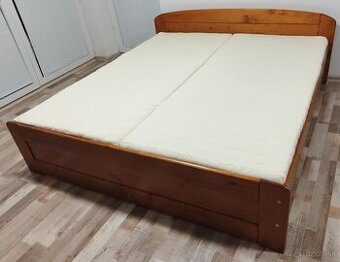 drevena manzelska postel 180x200 cm