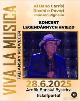 Predám vstupenku na koncert Viva la Musica