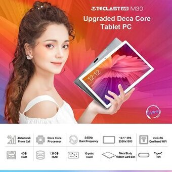 TECLAST M30 4G 10-jadro 2.6GHz 10.1" 25601600