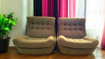Rôzne retro sedacie súpravy