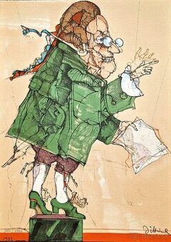 Simon Dittrich (Litografia), karikatúrny expresionizmus