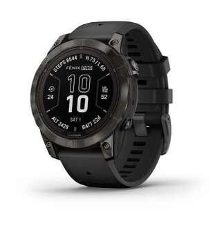 Garmin Fenix 7 Pro Sapphire Solar, Carbon Gray DLC Titanium/
