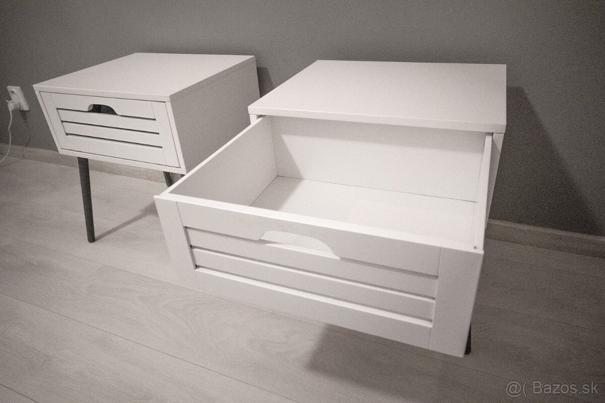 Biele nočné stolíky - 2