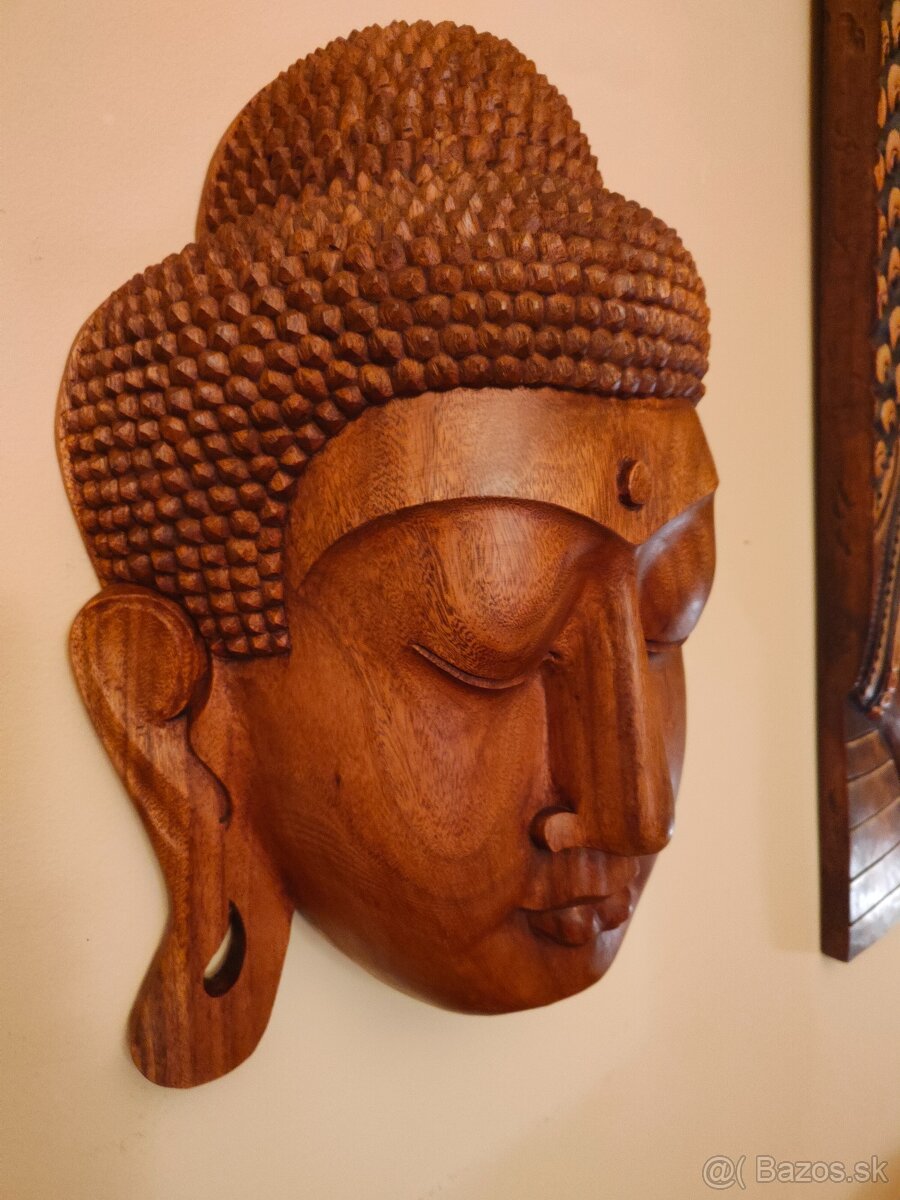 Veľká nástenná hlava Budhu - 2