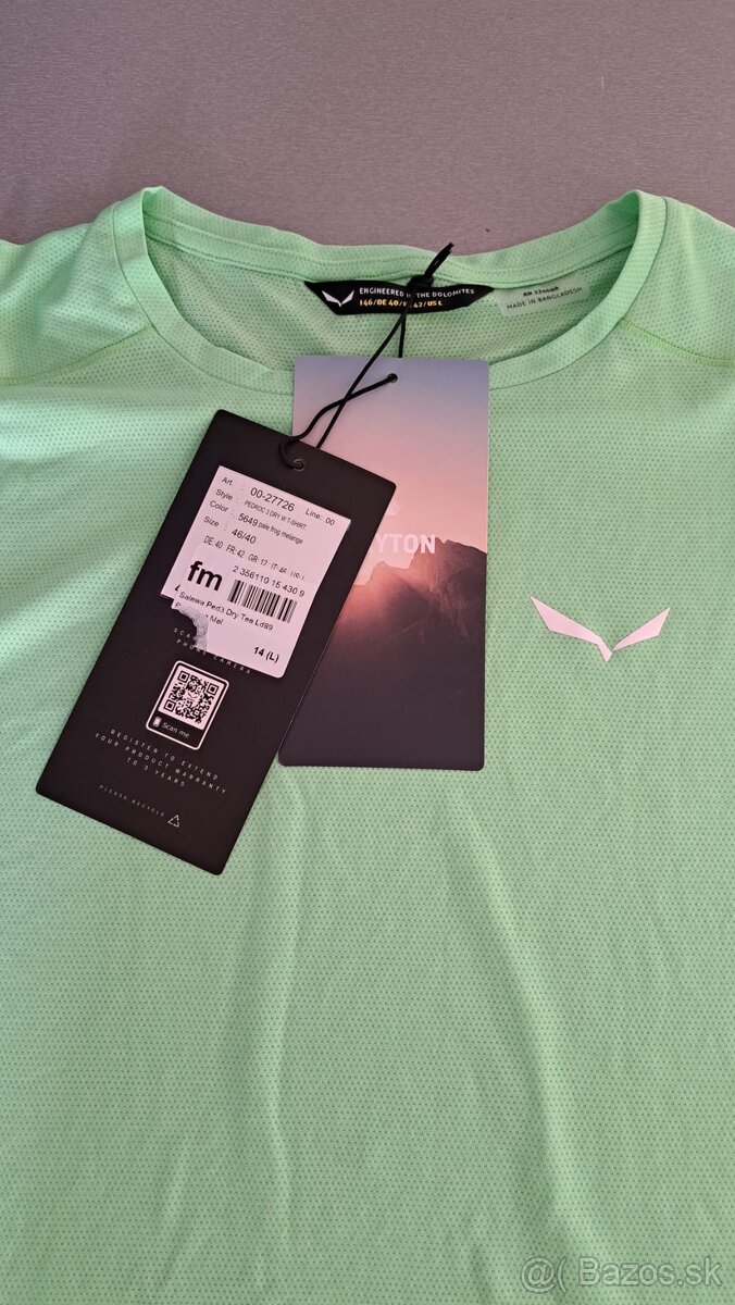 Dámske tričko Salewa zelené - 2