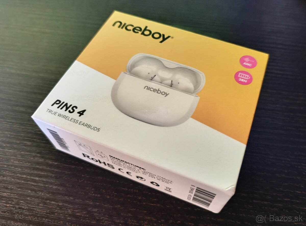 Bezdrôtové slúchadlá Niceboy Pins 4 White - 2