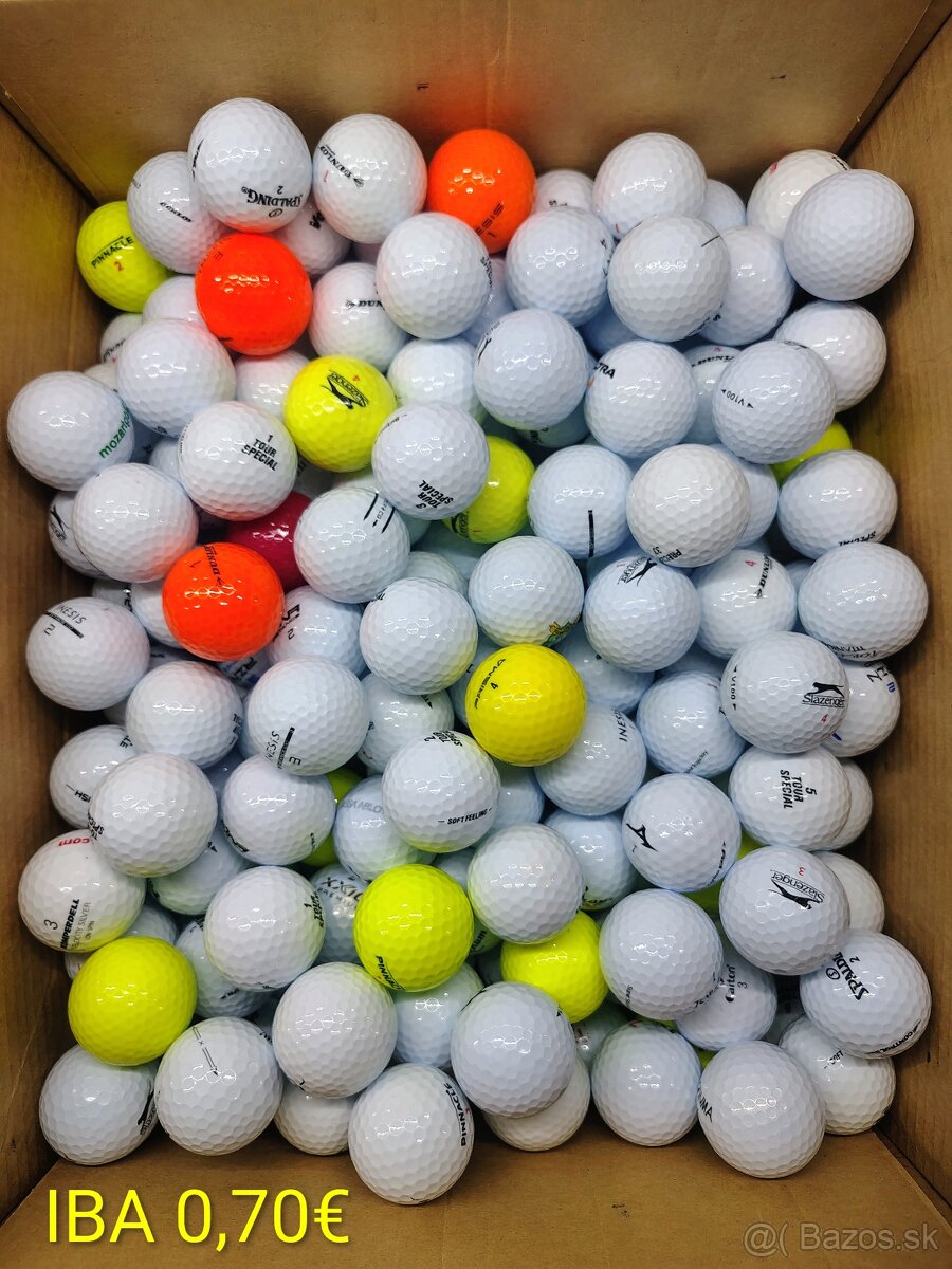 Golfové loptičky Mix 0,70€ - 2