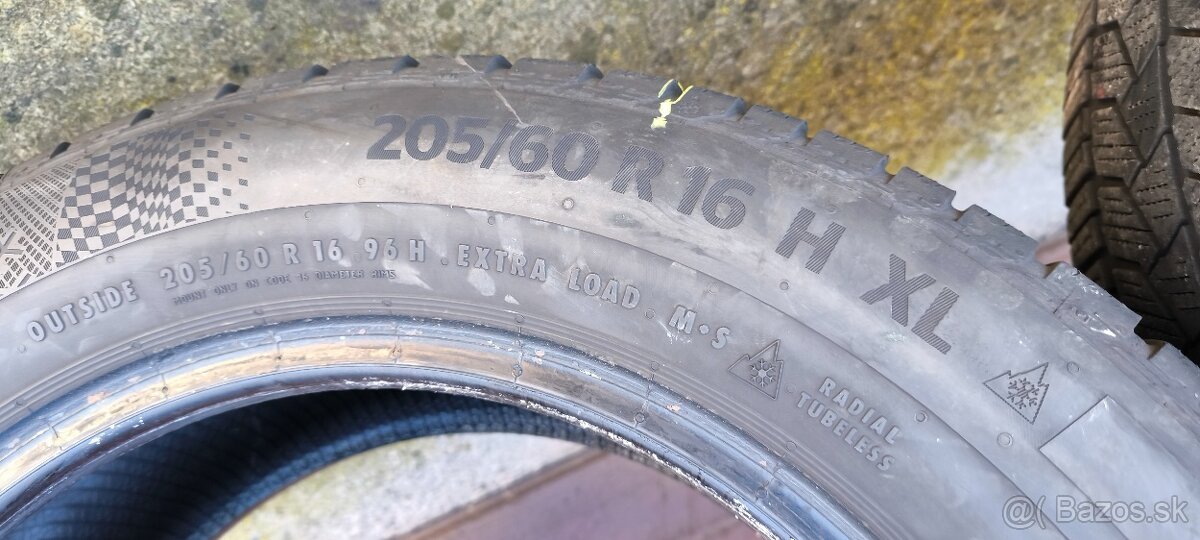 205-60-r16,zimné Continental/Semperit-2021/2022 - 2
