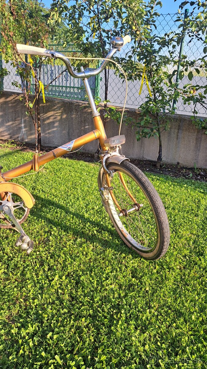 Starožitný skladací bicykel v pôvodnom stave - 2