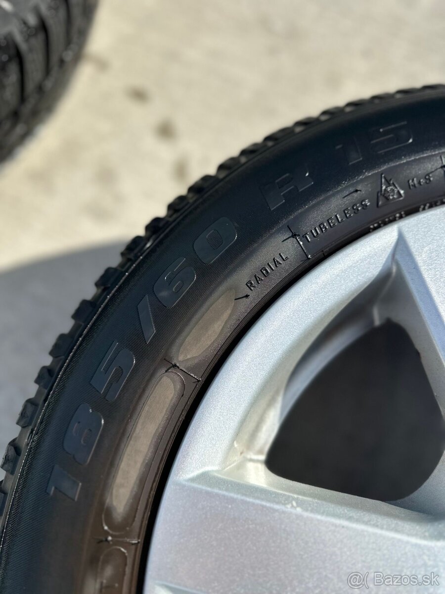 Zimné pneu 5x100, 185/60, R15 - 2