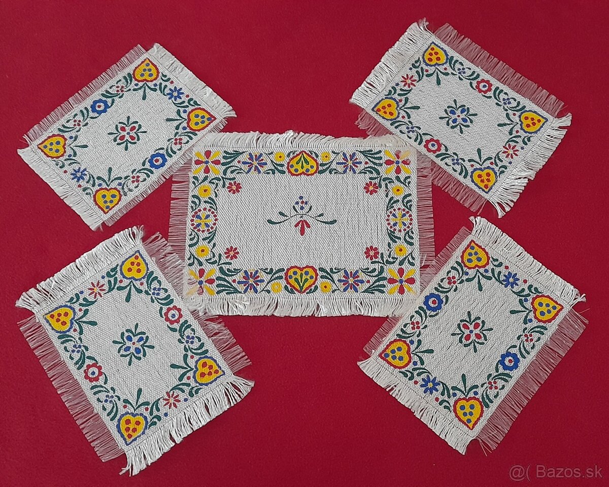 Retro súpravy obrus a prestieranie - 2