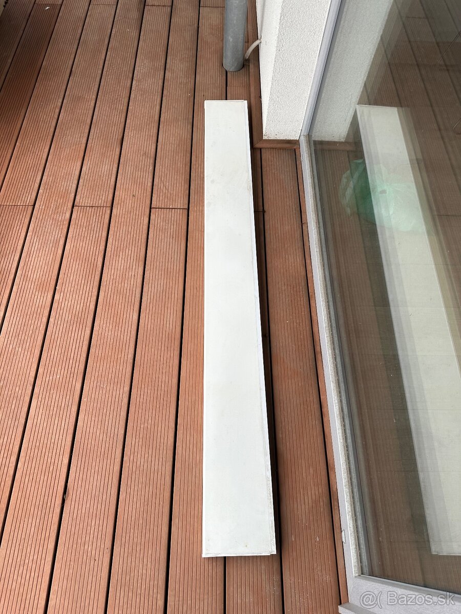 Biela parapetná doska 185cm - 2