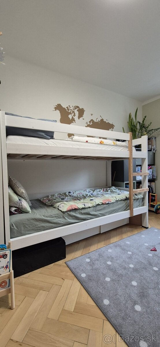 Poschodova postel z dreva - 2