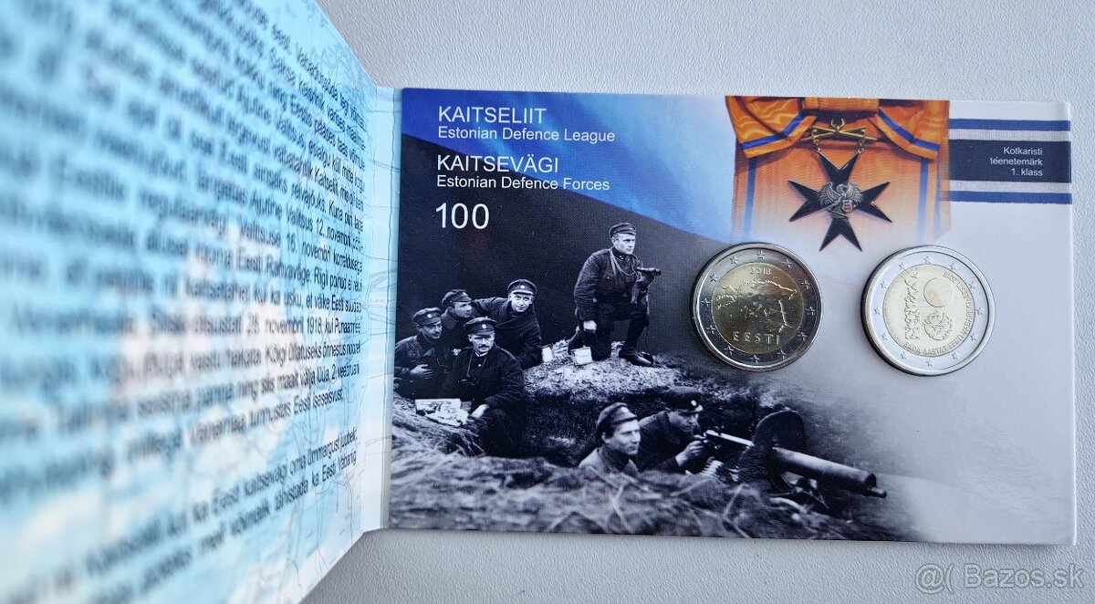 2eur.sk - pamätné 2€ euro Estónsko - BU - 2