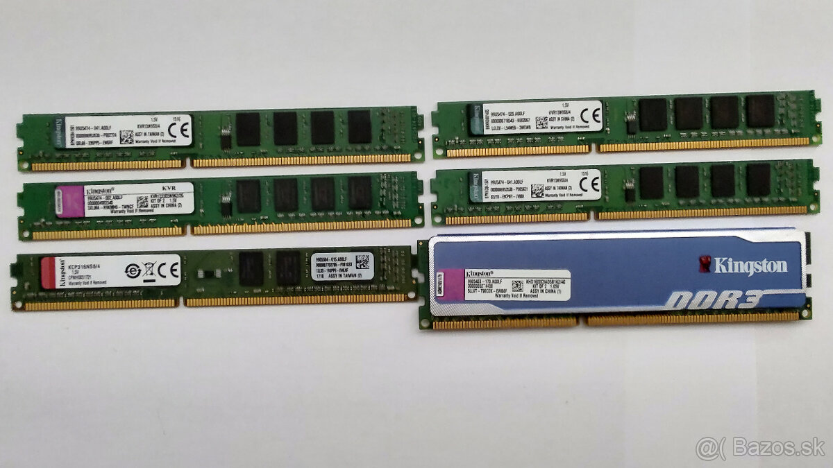 Predám DDR3 RAM do PC, rôzne modely - 2