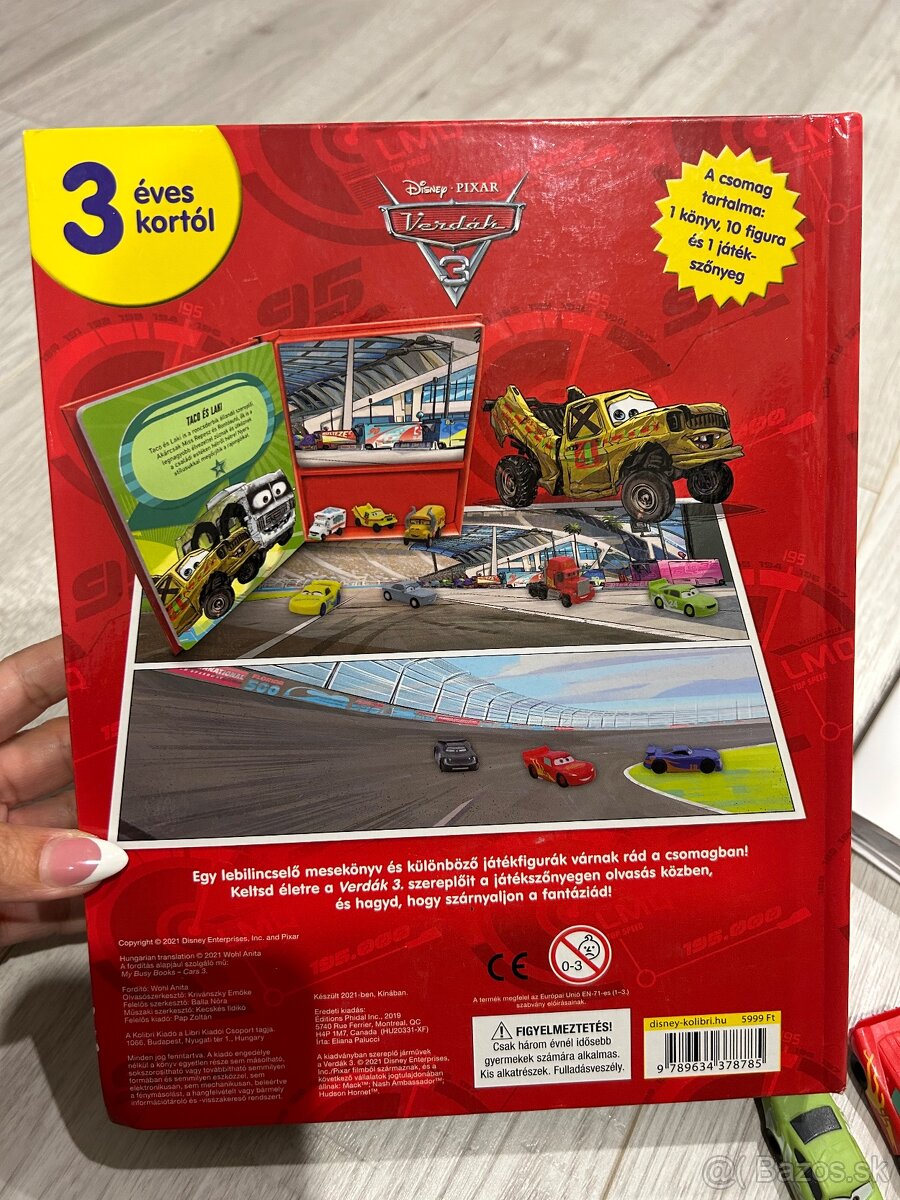 Cars kniha s autíčkami - 2