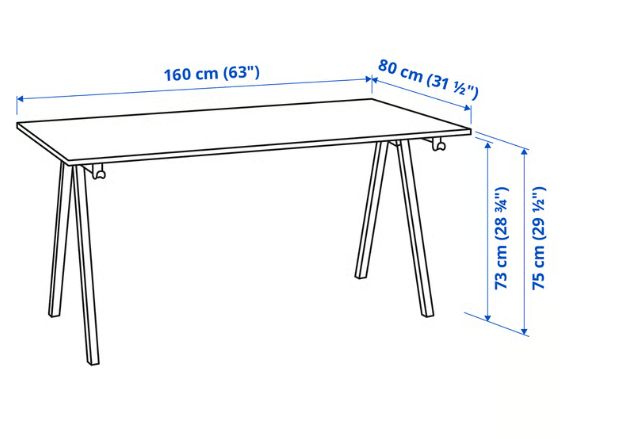 Pracovný stôl Ikea Trotten - 2