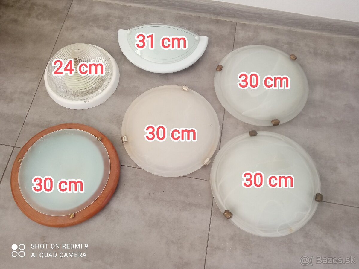 Svetlo stropné cena spolu 15 € - 2
