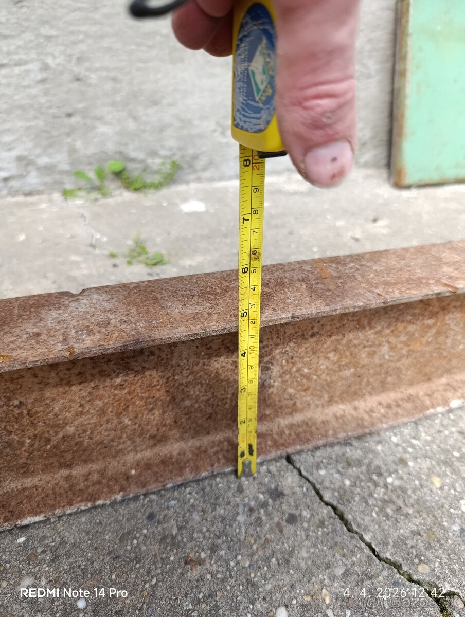 Železný preklad nosník 166cmx12cm - 2