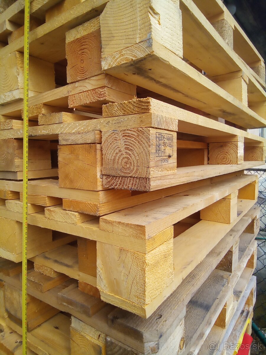 Svetlé Drevené štandard palety 120x80 - 2