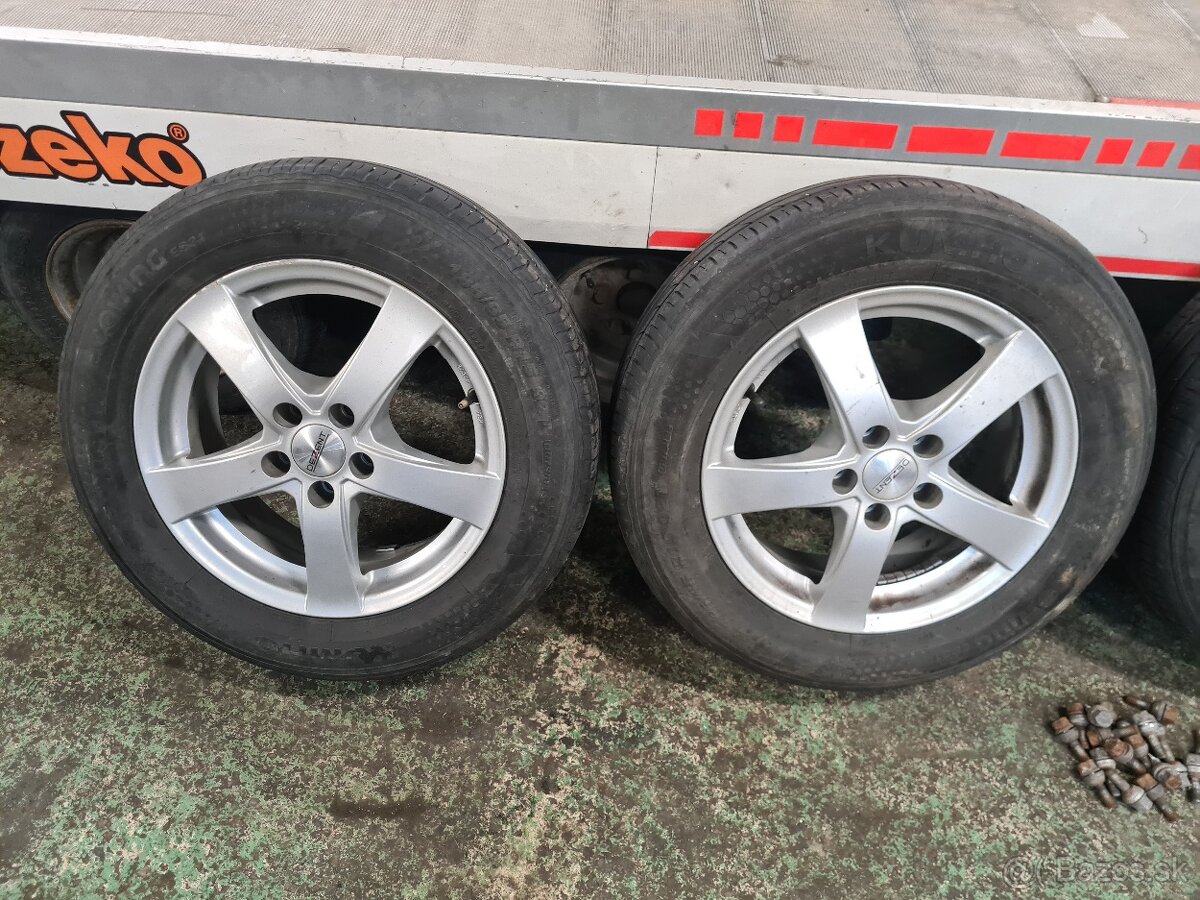 Kolesá Dezent R15 Fiat Doblo + letné pneu 185/65R15 - 2