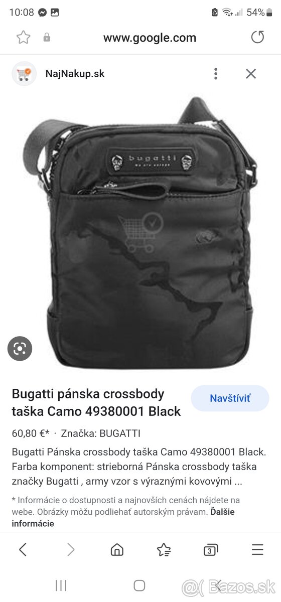 Bugatti crossbody taska Nova nenosena - 2