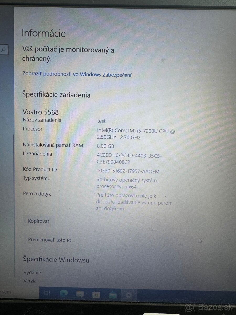 Notebook dell 5568 - 2