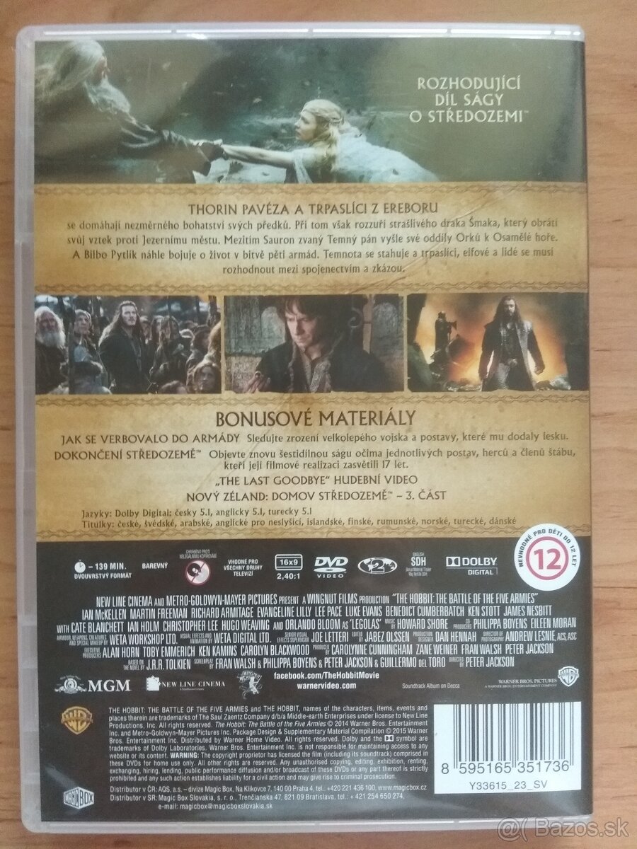 DVD Hobit: Bitka piatich armád, dvojdisková špeciálna edícia - 2