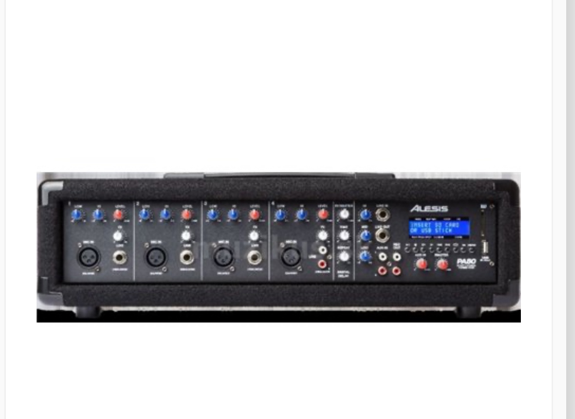 PA Systém Alesis PA80 - výhodný set - 2