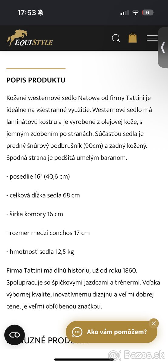 Westernové sedlo - 2