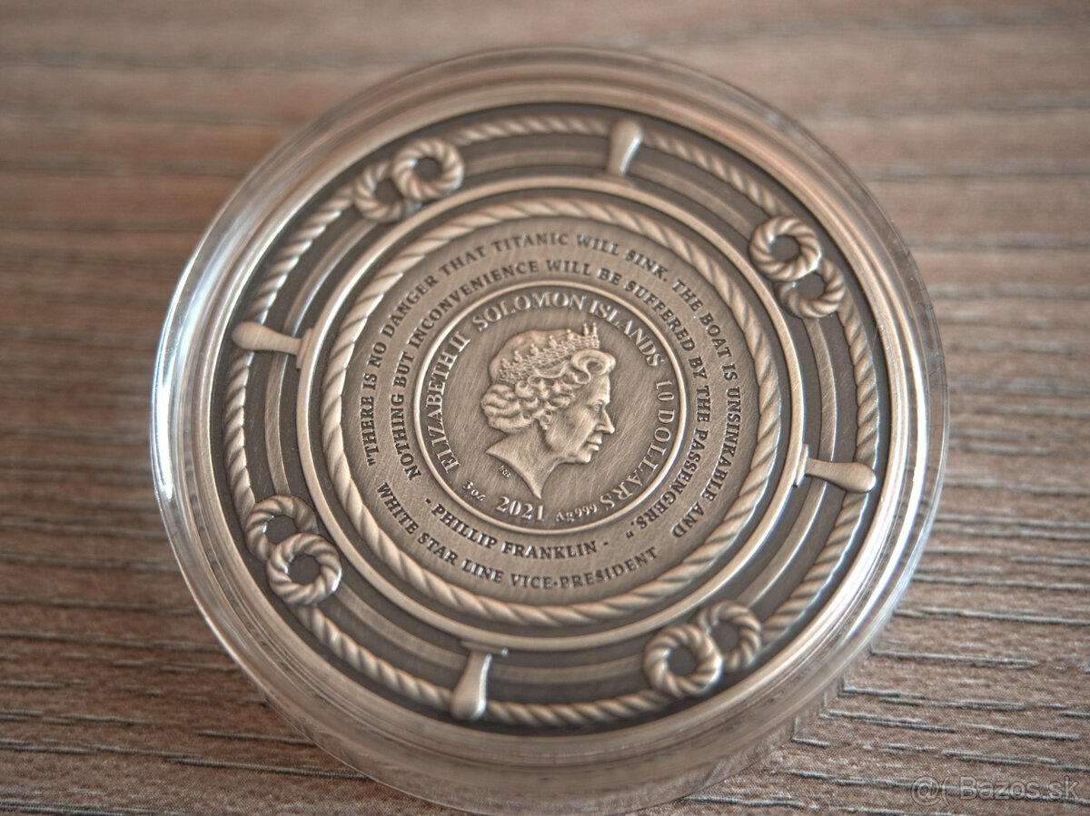 strieborna minca Remembering the RMS Titanic 3 Oz - 2