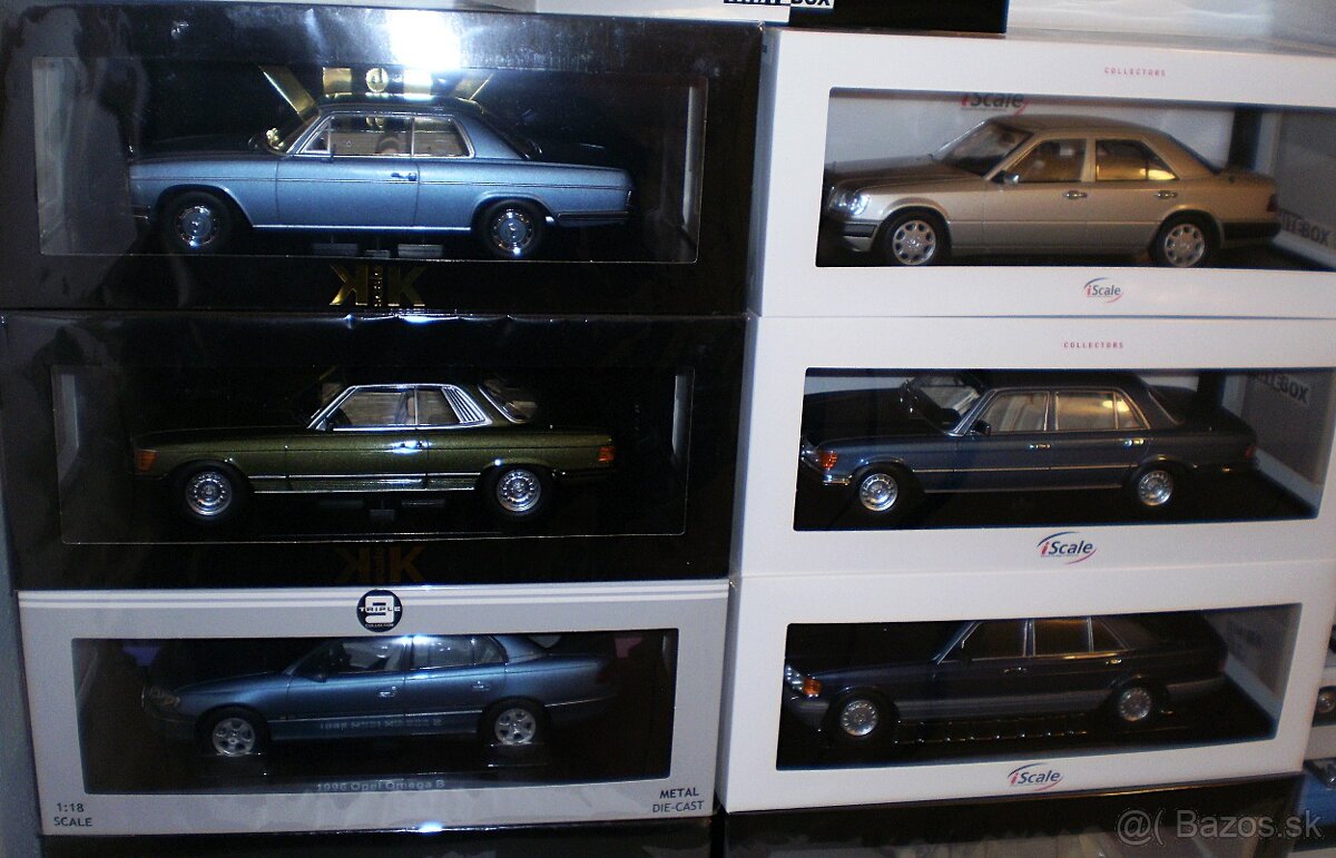 modely MERCEDES BENZ a OPEL , 1:18 , KK SCALE , ISCALE ..... - 2