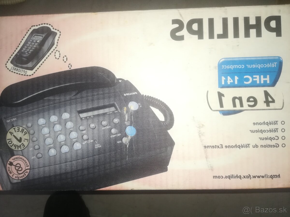 Fax s telefónom Philips HFC 141 nové - 2